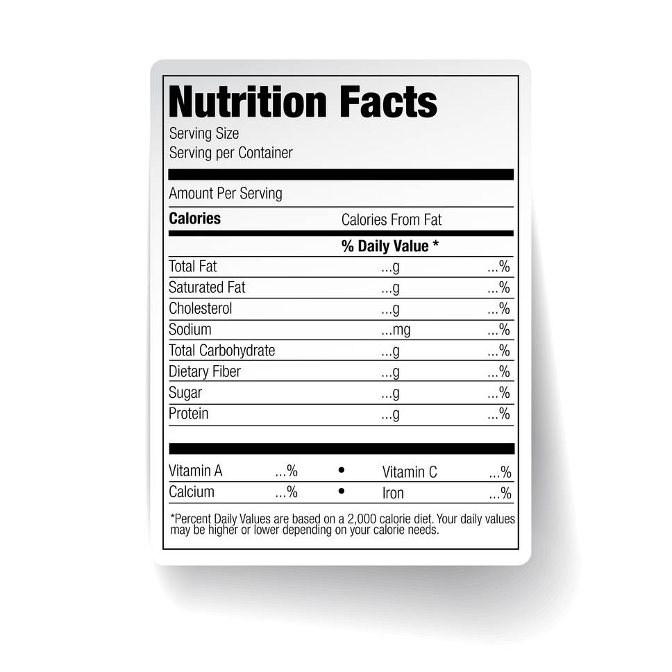 Ingredients and Nutrition Labels in Greenville, Spartanburg, and Anderson, South Carolilna